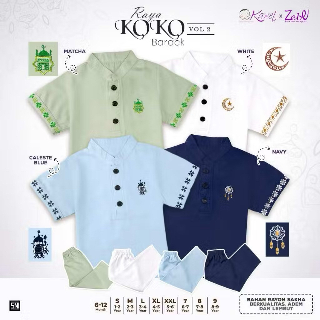 KAZEL X ZEBE - RAYA COLLECTION - Zebe Raya Koko Barack