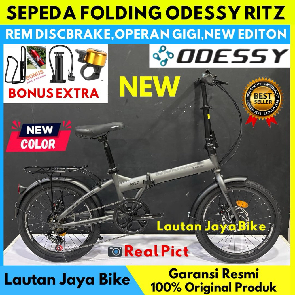 Sepeda Lipat 16 20 inch Odessy Ritz Boncengan 7speed Disc Brake Operangigi Terbaru