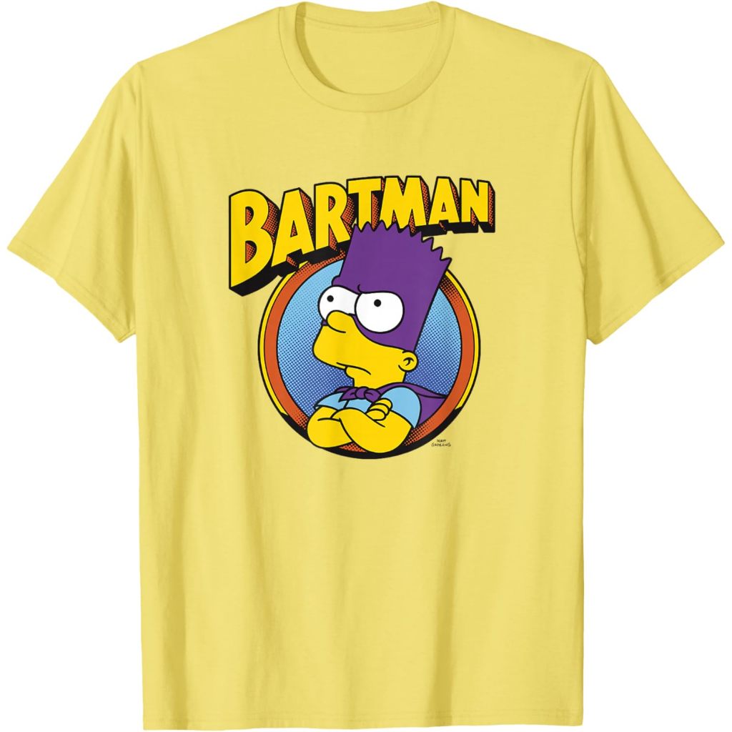 Kaos The Simpsons Bartman Hero Shot C2 T-Shirt – Baju Vintage 90s Retro Pria Wanita Unisex Cotton Co