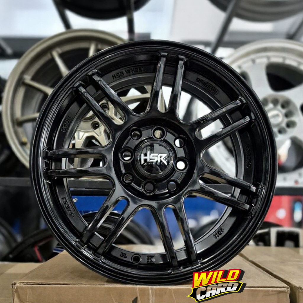 Velg Mobil Sigra,Brio,Avanza,Yaris,Avanza ,Xenia dll Ring 15 Warna Hitam HSR BOON R15