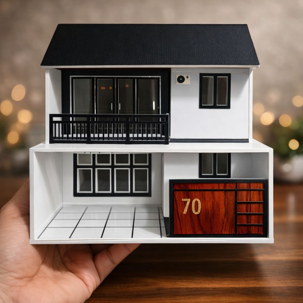 miniatur rumah minimalis 9