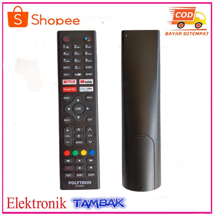 Remote TV Polytron Android Smart TV