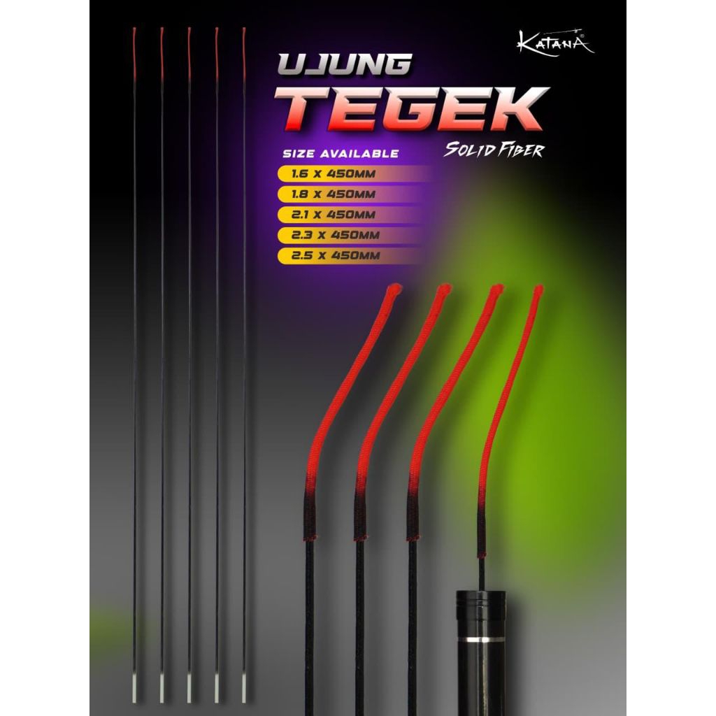 Sperpart Ujung Tegek Katana Fiber 45cm Untuk Tegek Ruas Pendek