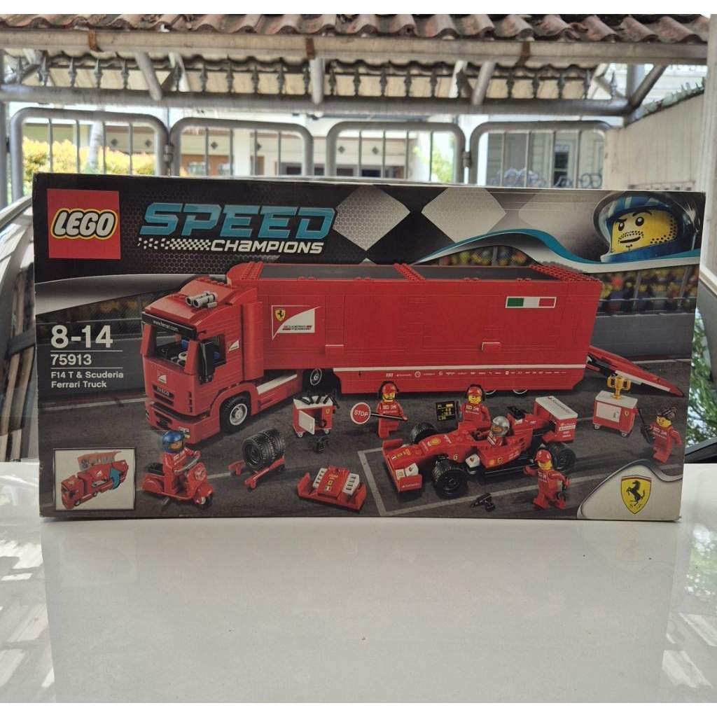 lego 75913 f14 t & scuderia ferrari truck / lego speed champions 75913 f14t & scuderia ferrari truck