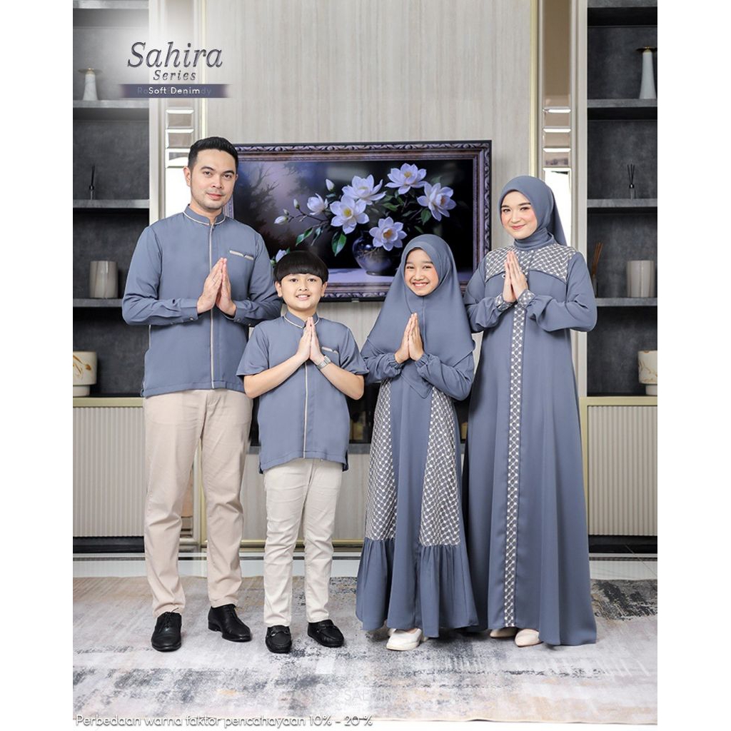 SOFT DENIM - SARIMBIT SAHIRA FAMILY SERIES BY SALVINA HIJAB - SARIMBIT SALVINA HIJAB 2026