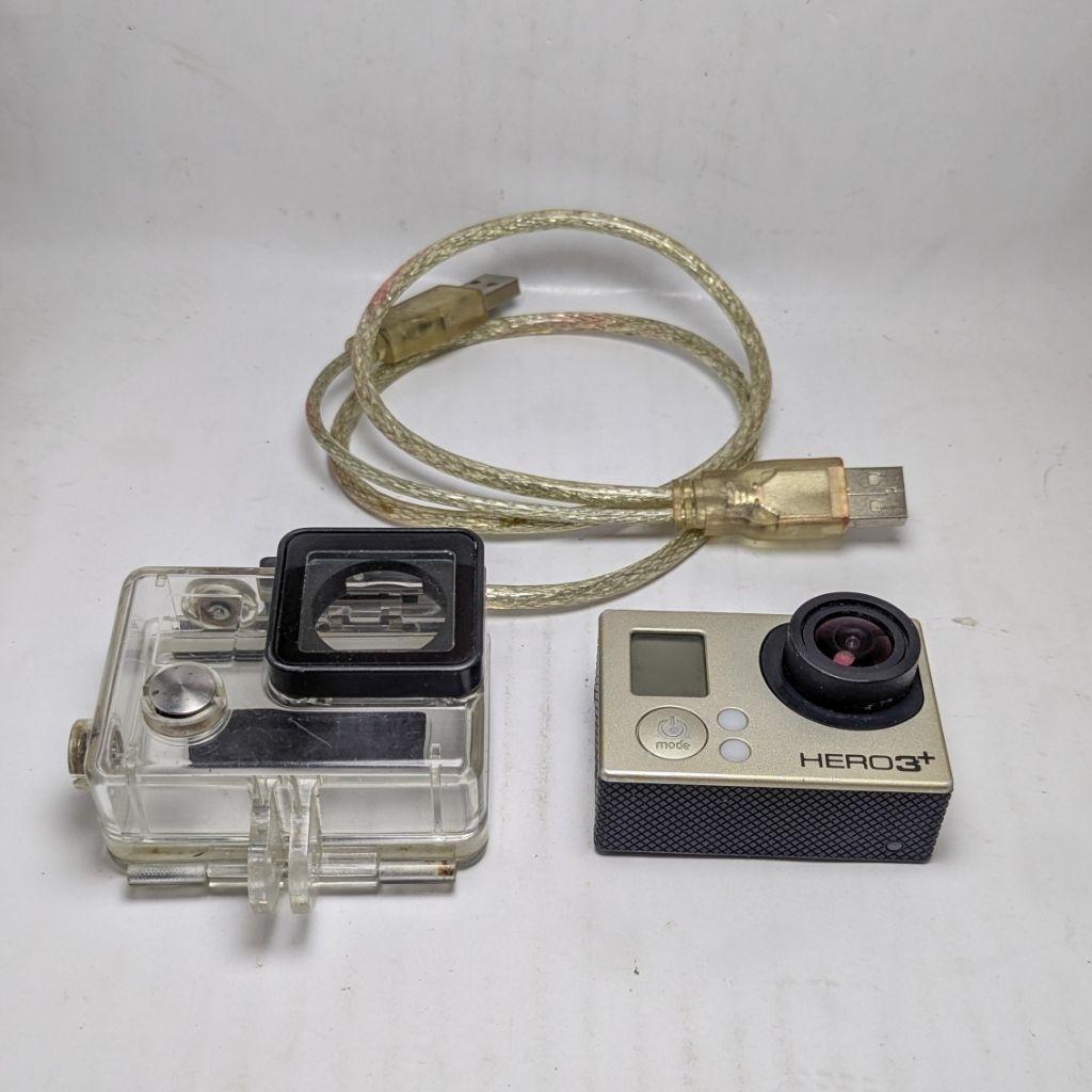 Action cam Gopro hero 3+ Black Second normal siap pakai