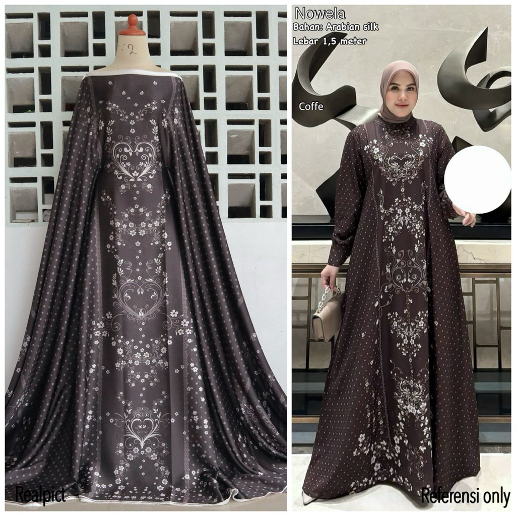 TERBARU Kain Arabian Silk Meteran Motif Bunga Kecil Harga Per Setengah Meter//Banyak Motif//Bahan ga