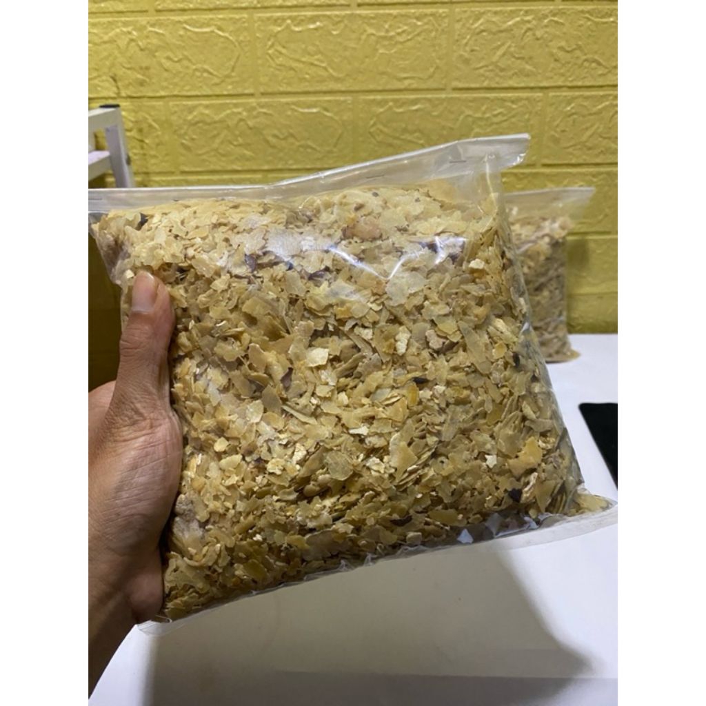 1 kilo emping Melinjo Mentah ancuran no 3 udah bersih - Khas Limpung, Mentah dan Alami