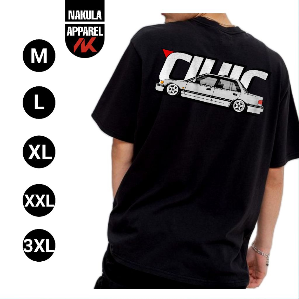 baju kaos mobil Civic lx dan grand Civic Indonesia