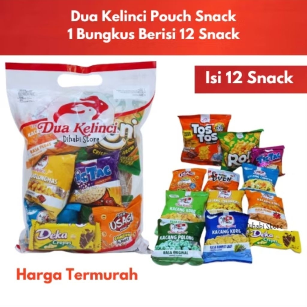 PARCEL LEBARAN / DUA KELINCI SNACK EDISI HAMPERS / PARCEL LEBARAN SNACK DUA KELINCI / GIFT LEBARAN /