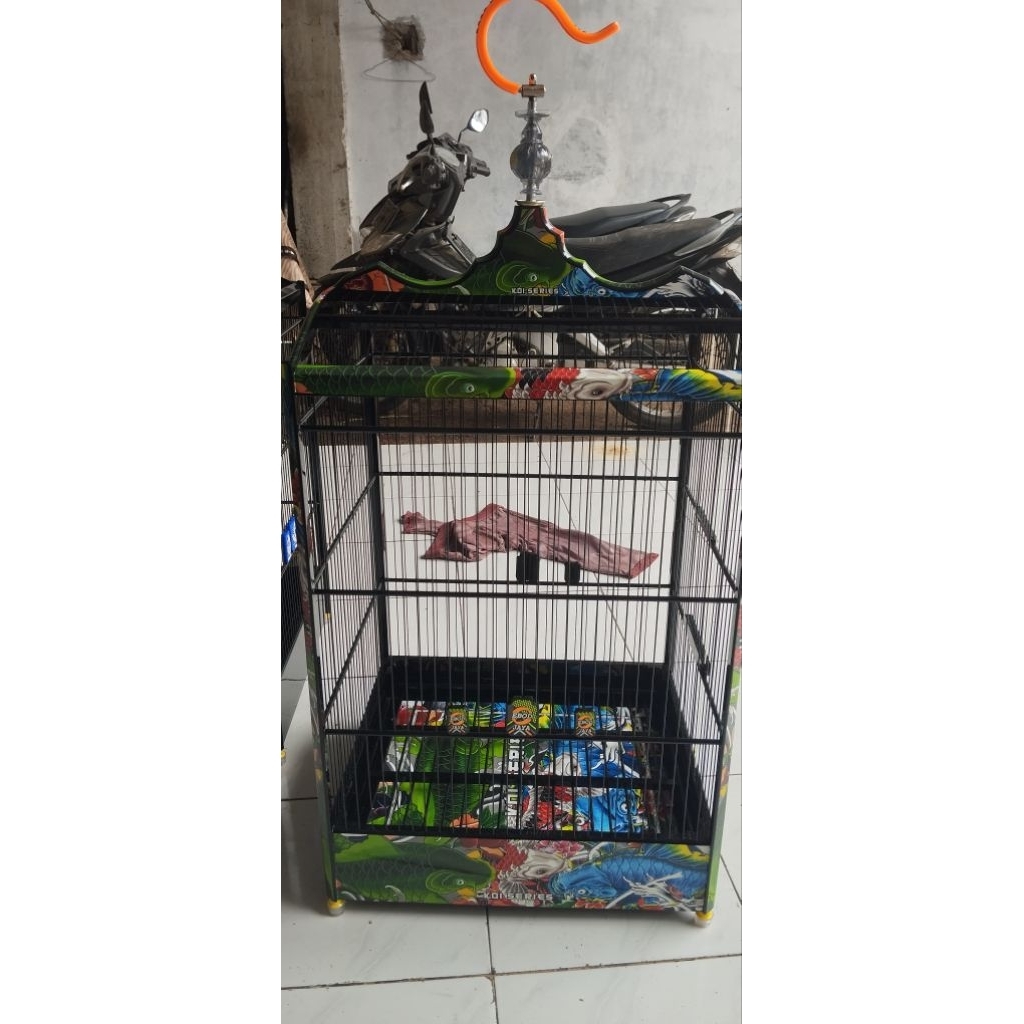 (original)sangkar kotak dekal koi series no.2 ruji fiber