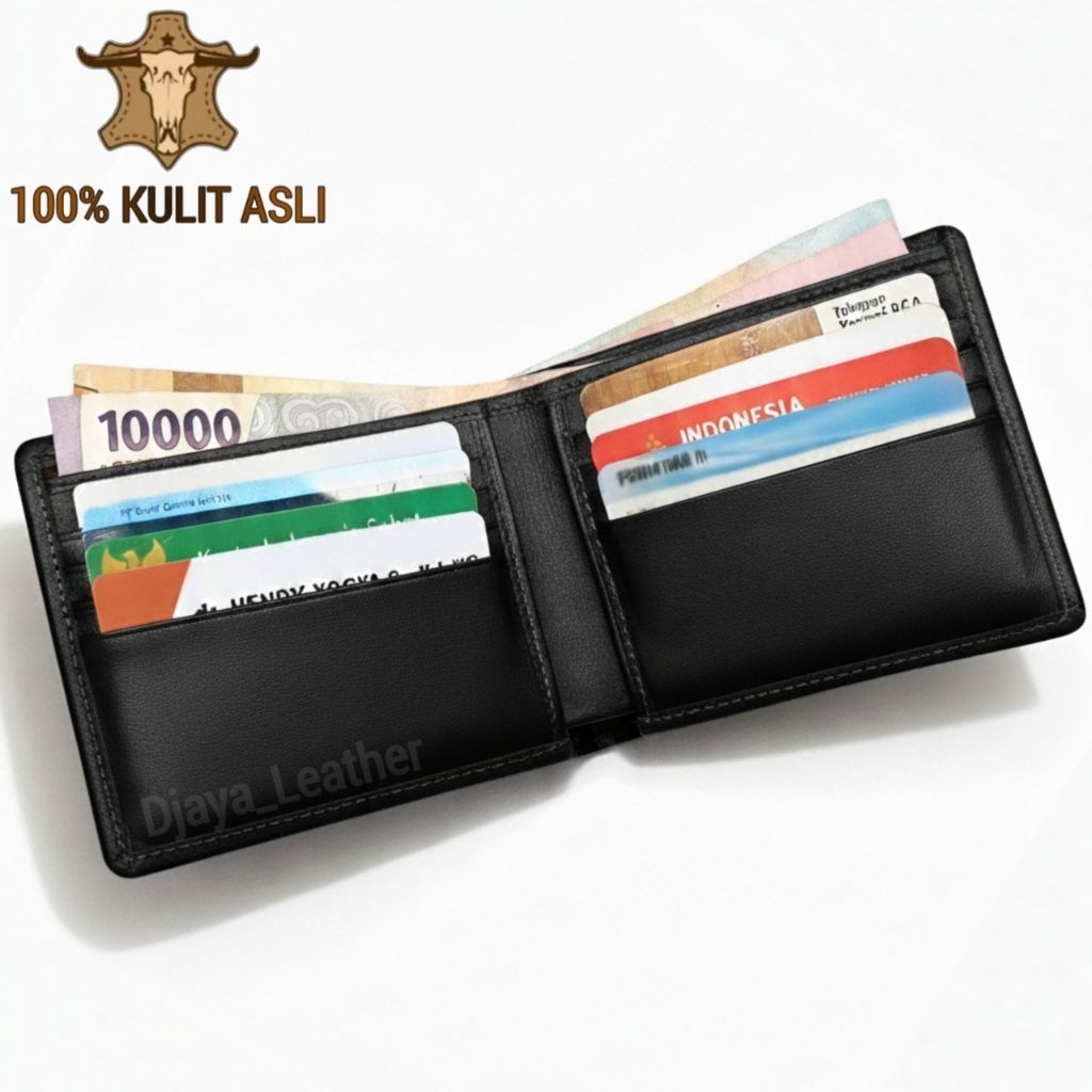 Dompet Kulit Pria Original Kulit Asli Lipat Tipis 