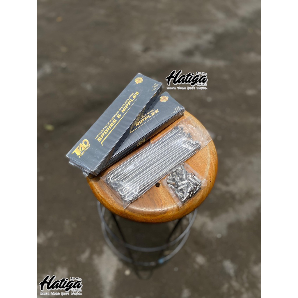 JARI JARI STAINLESS RUJI STENLIS TAD RACING RING 17 SPOKE STAINLESS TAD RACING