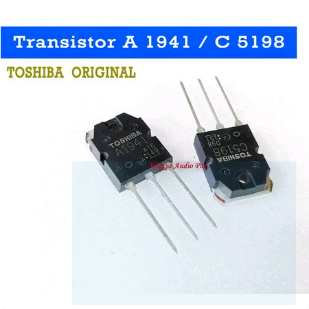 SET TRANSISTOR TOSHIBA A1941 - C5198 ORIGINAL TOSHIBA C 5198 TOSHIBA A 1941 ORIGINAL PRODUK