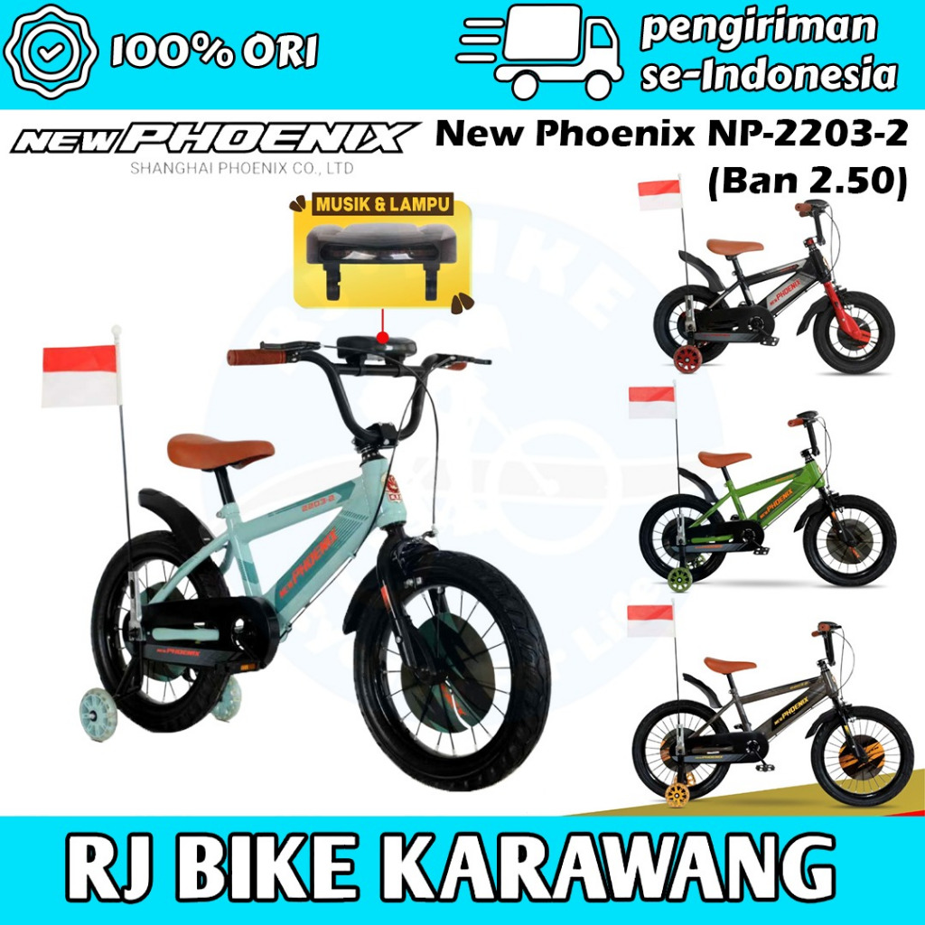 SEPEDA ANAK LAKI LAKI NEW PHOENIX BMX NP 2203-2 Model Baru