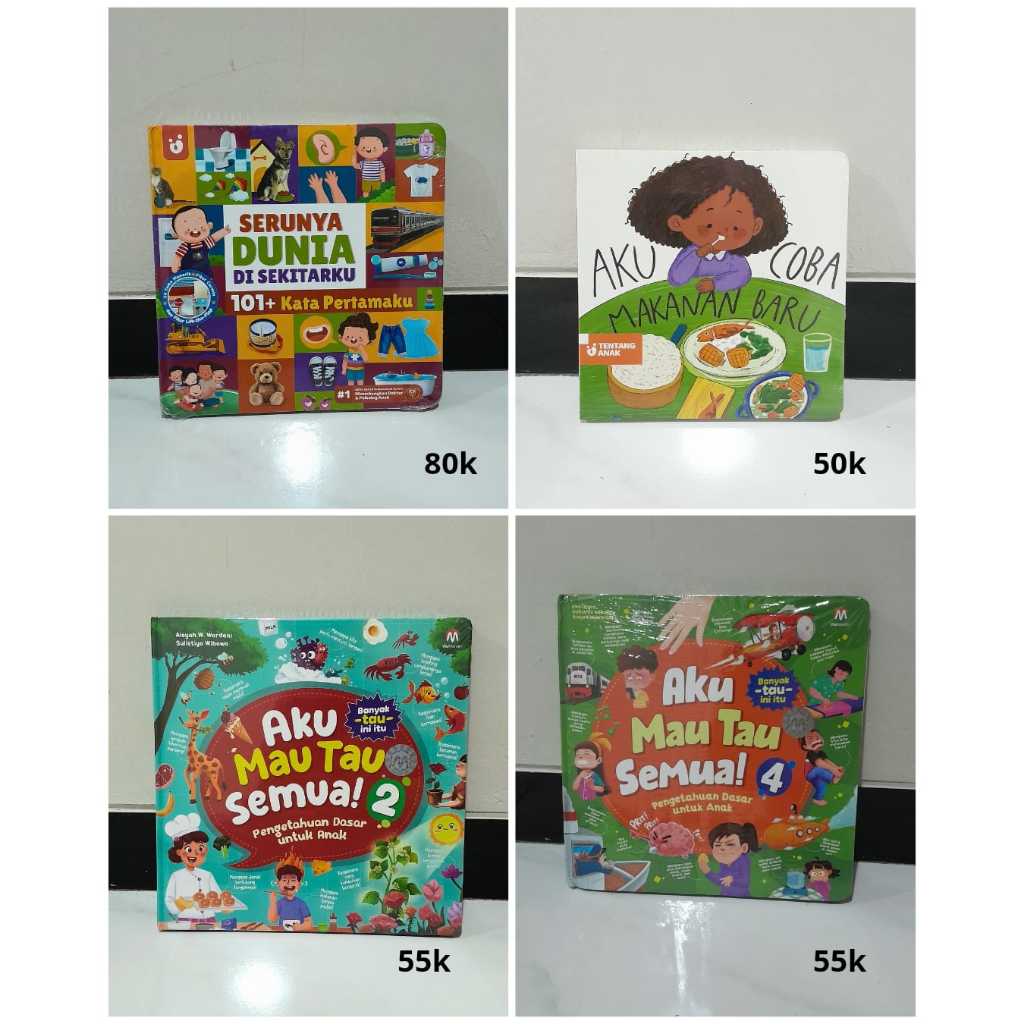 Buku Boardbook Tentang Anak/ Buku Anak New Sealed /Buku Anak Preloved Murah