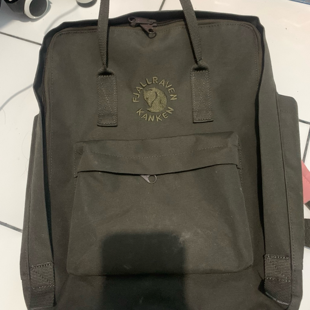 [preloved] re-kanken dark olive