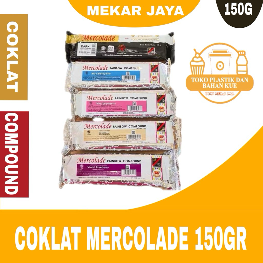Mercolade Cokelat Warna Warni 167gr± / Mercolade Rainbow Compound