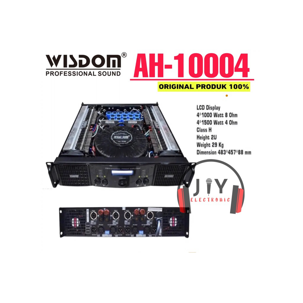 Power Wisdom 4 Channel Class H AH-10004 AH10004 AH 10004