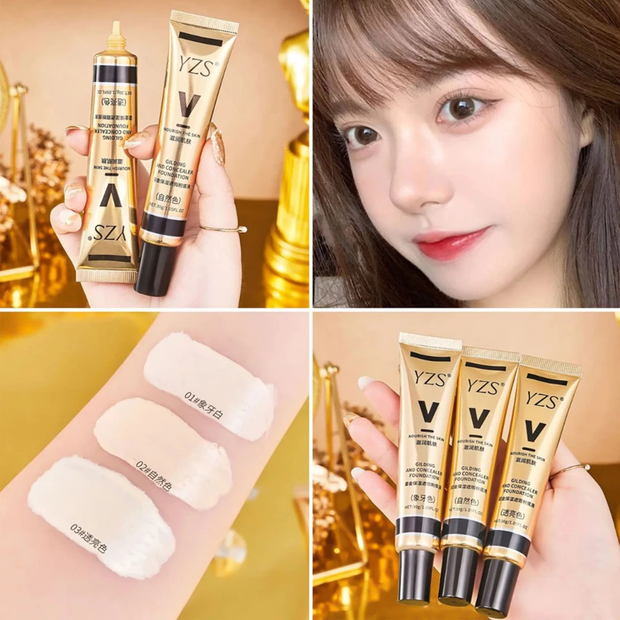 YZS Concealer Foundation Oil Control YZS BB Cream YSZ Glowing Foundation Tahan Lama dan Anti Air YZS