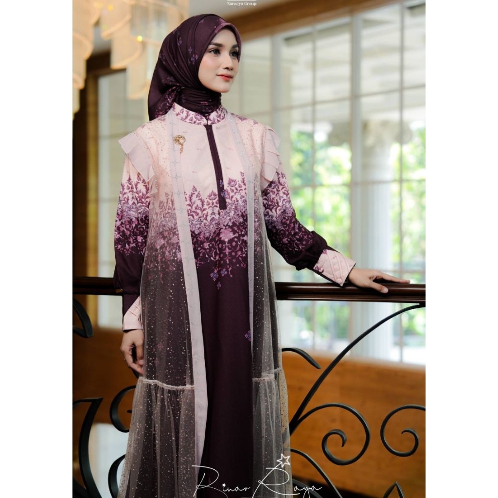 Gamis Sarimbit Binar Raya Mom Ruby Series by Nararya Group