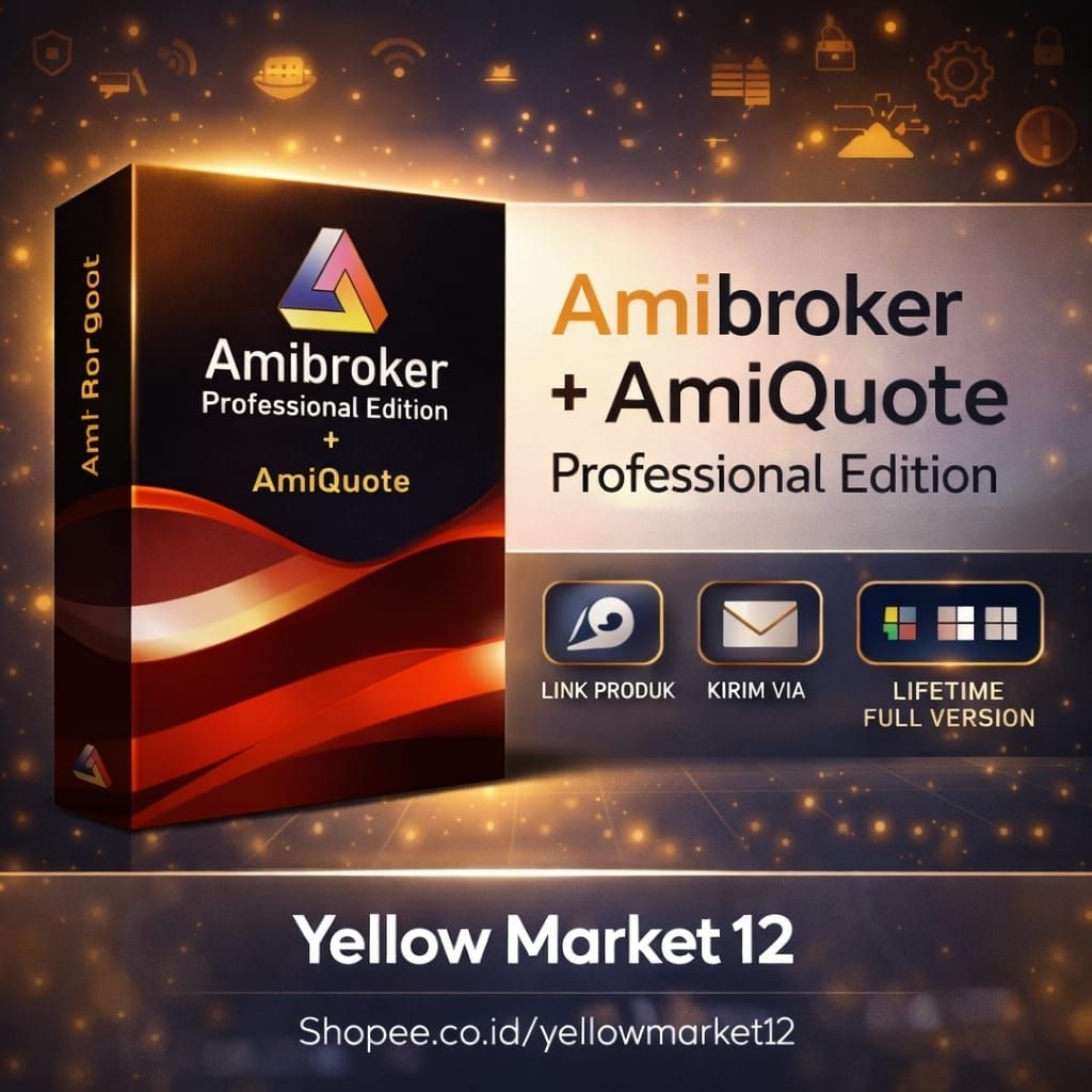 AmiBroker 6.30 + AmiQuote 3.31 Professional Edition Software Analisis Saham Trading PC - Yellow Mark