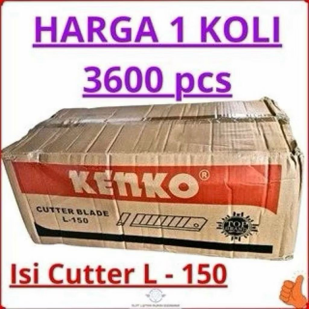 Isi Cutter L-150 1 Dus Isi 60 Kotak / Isi Cutter Besar [ DUS ]