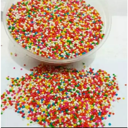 Sprinkle Warna-Warni Rainbow Topping Kue Praktis