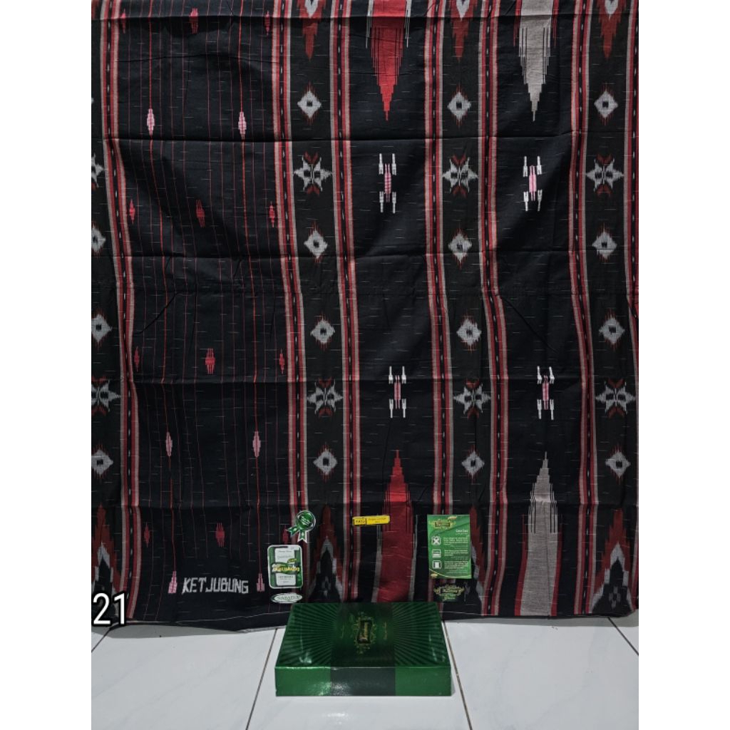 SARUNG KETJUBUNG SKG GREEN (JAHIT TENGAH)