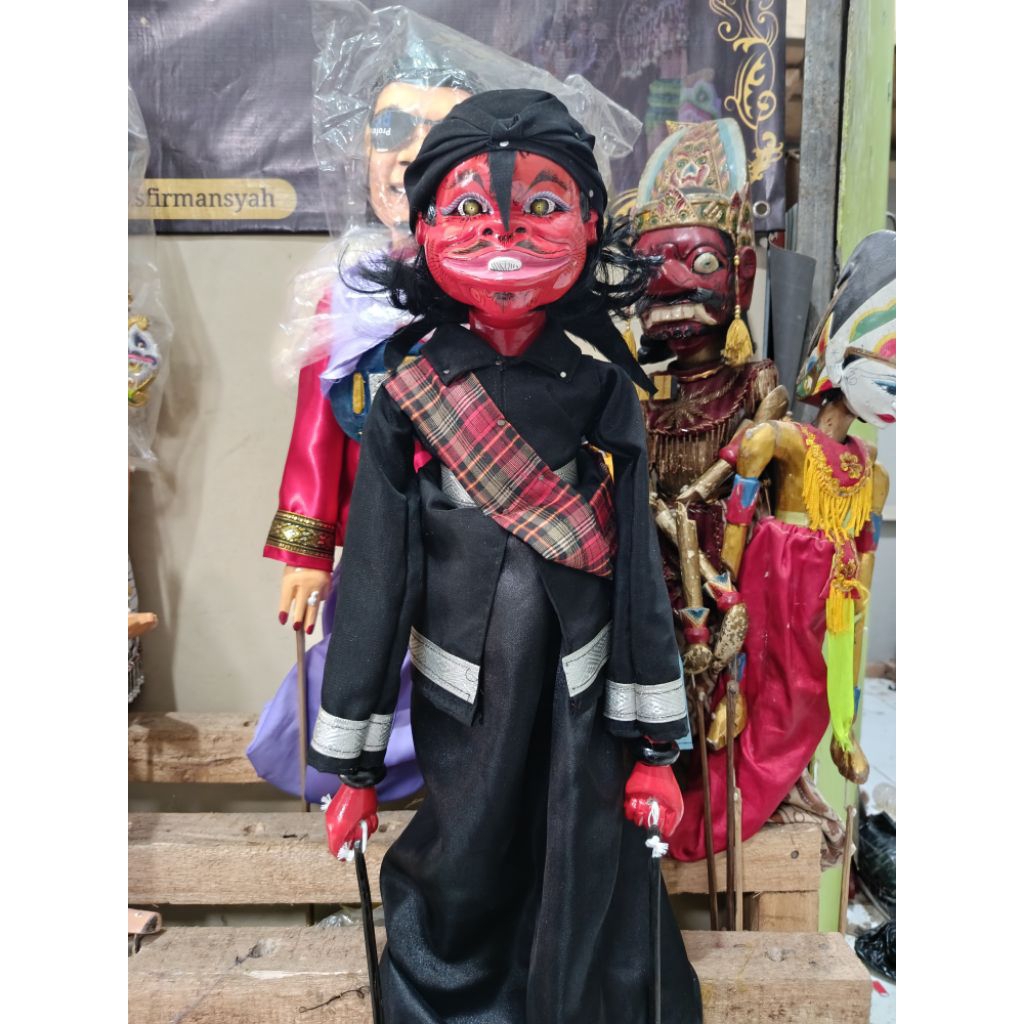 wayang golek cepot standar pentas murah meriah ukuran nomer 2 pentas(mohon baca deskripsi)