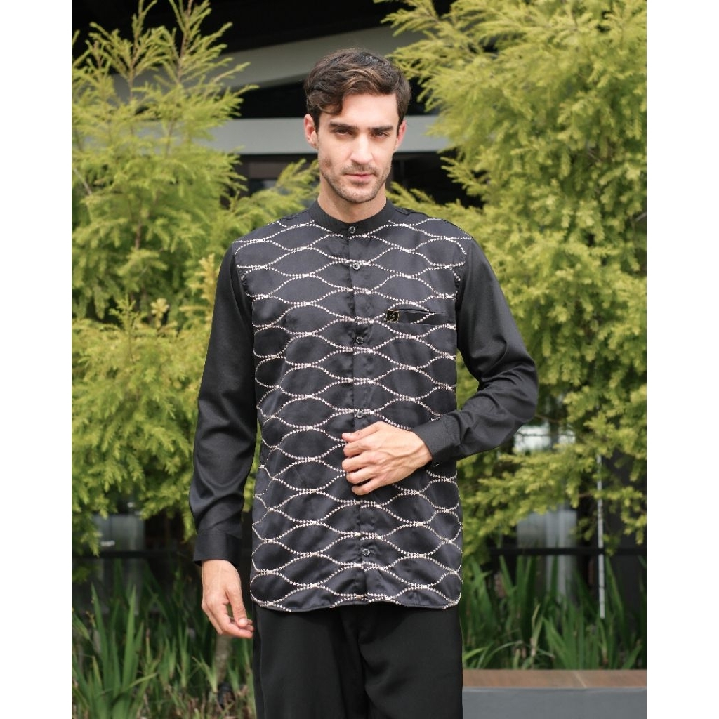 KEMKO AHLAN - Koko pria dewasa | kemko kemeja koko bordir kemko brukat KMB | kemko ahlan seri brukat