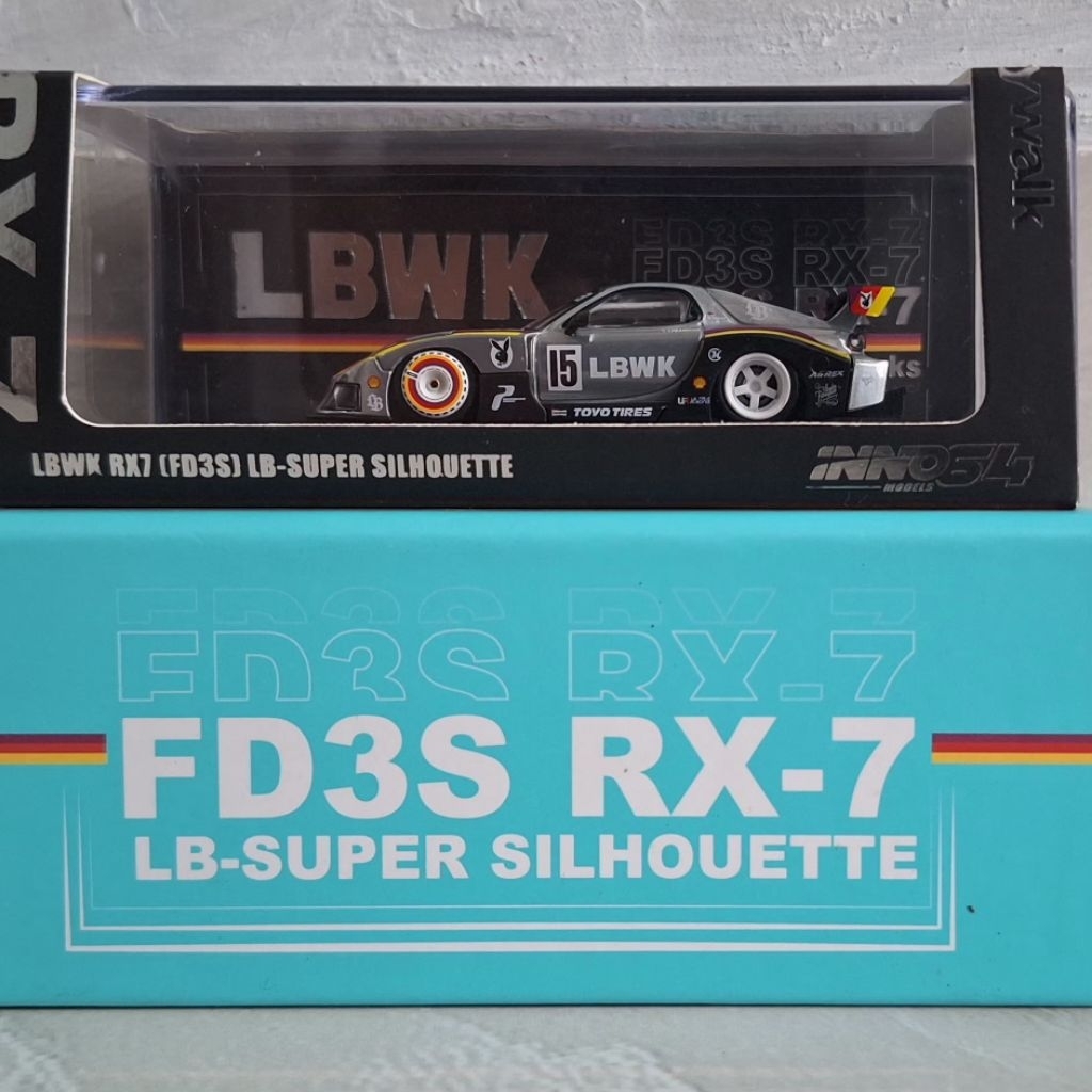 (Chase car) Inno64 LBWK (FD3S) Mazda RX-7 LB-Super Silhouette. (unsealed)