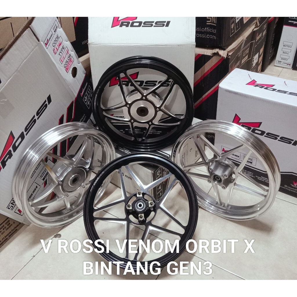 VELG/PELAK RACING V ROSSI VENOM ORBIT X GEN3 MODEL BINTANG PNP MIO SOUL MIO SMILE MIO SPORTY FINO KA