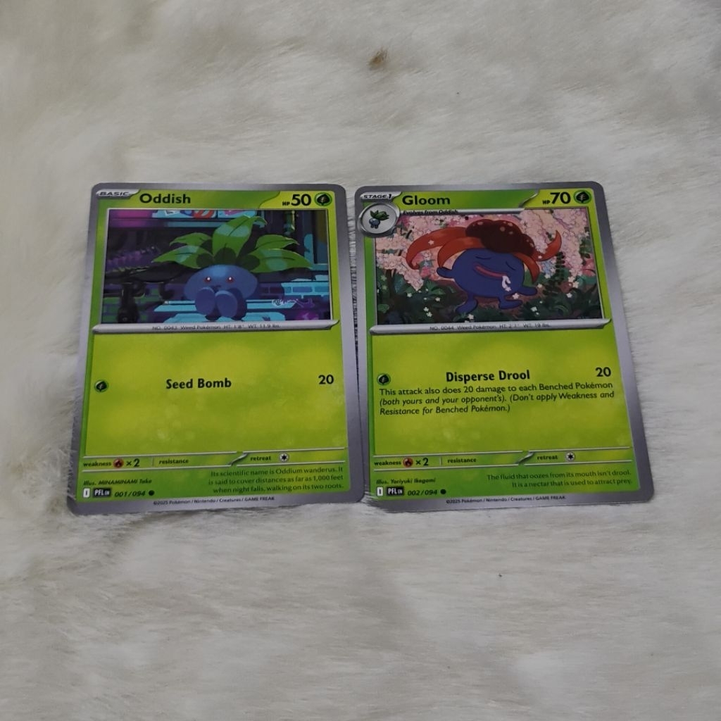 Kartu TCG Pokemon - Oddish & Gloom (EN)