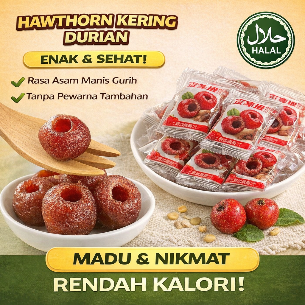 Hawthorn Tanpa Biji / Kosong Inti Hawthorn / Camilan Sehat Hawthorn / Tanpa Gula Ditambahkan / Hawth