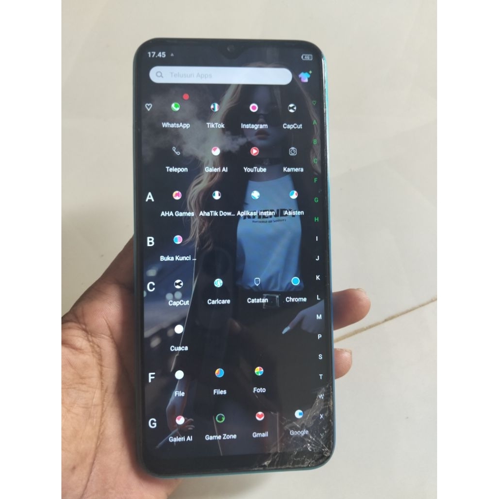 hp Infinix Hot 10s minus kaca lcd pecah ram6/128