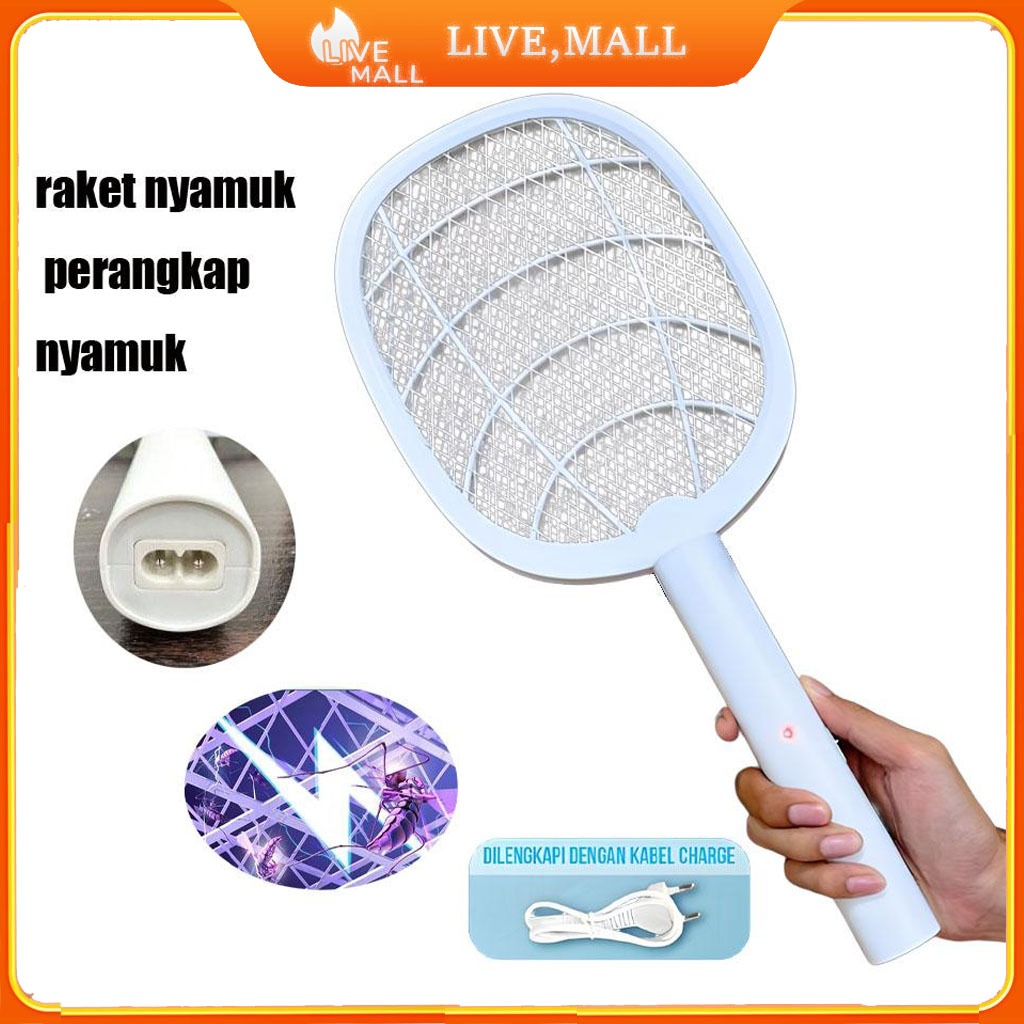 Raket Nyamuk Listrik / Pembunuh Nyamuk Listrik / Mosquito Killer Recharge