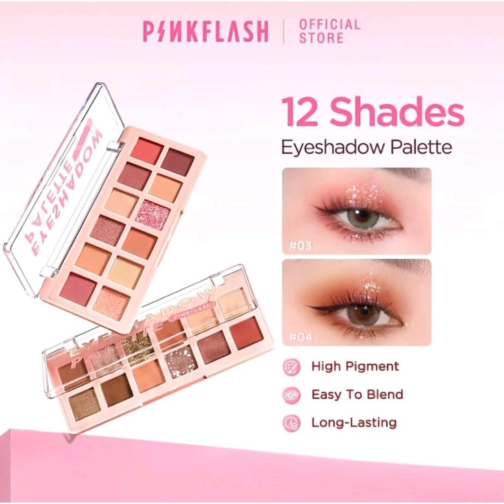 PINKFLASH 12 shades eyeshadow palette