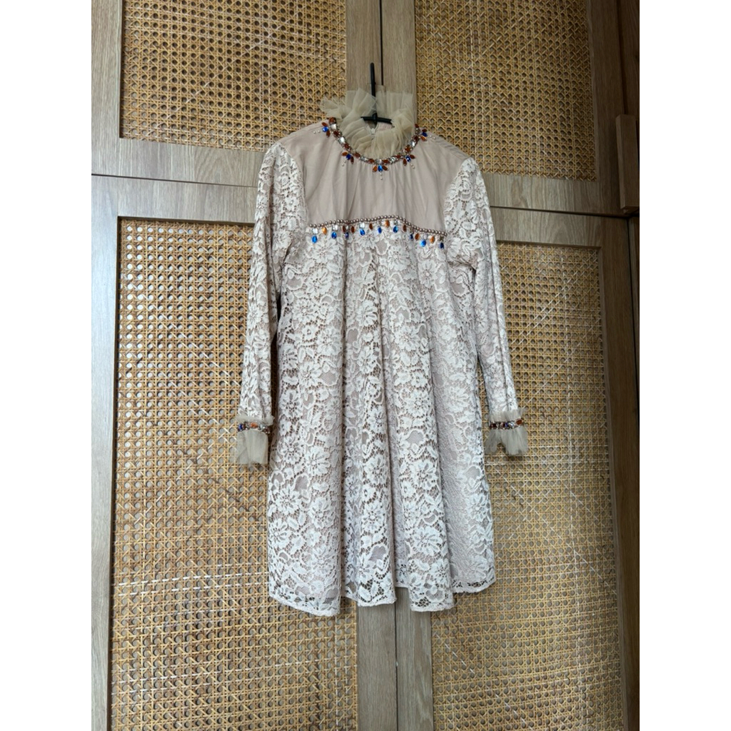 Preloved Tunik Kebaya Coklat susu