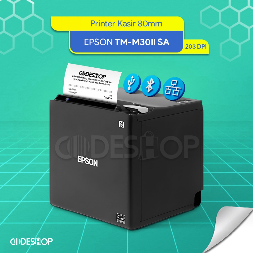 Printer Thermal Epson TM-M30 Bluetooth Cetak Struk Kasir