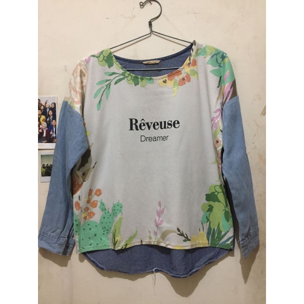Kaos Wanita Denim PRELOVED