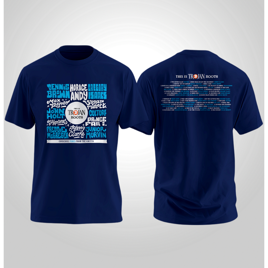 Baju Kaos Tshirt Reggae Trojan Roots Music