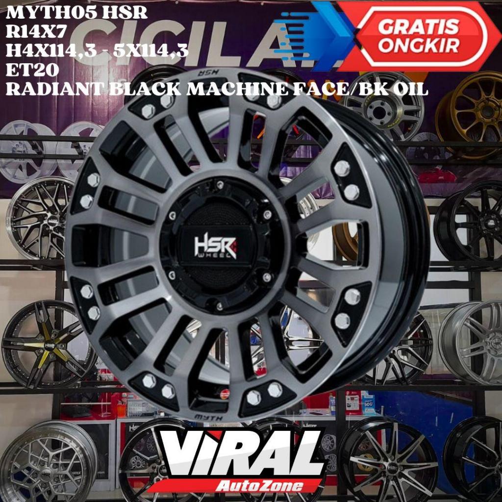 Velg Mobil Ring 14 Offroad HSR MYTH05 R14 LEBAR 7 inc cocok Grandmax Carry Avanza Xenia
