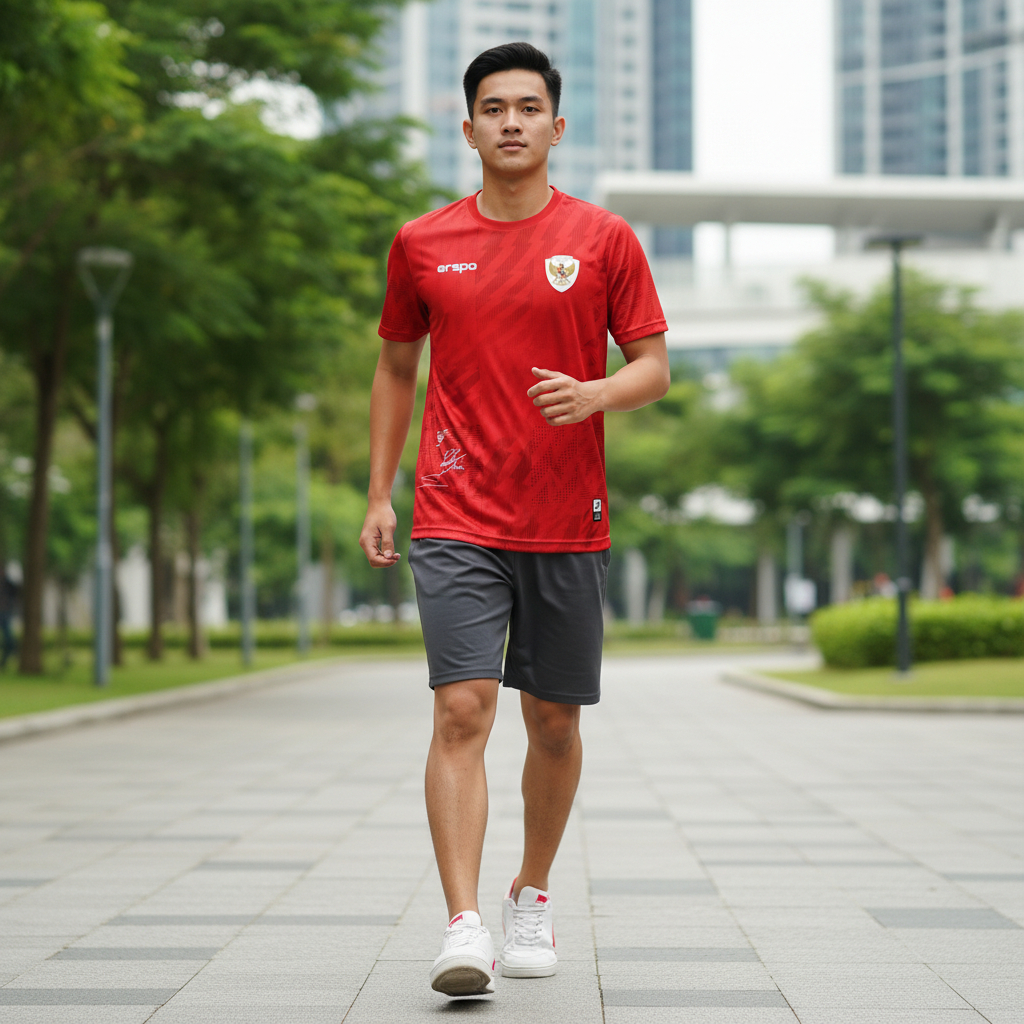 Baju Kaos Jersey Erspo Tim Nasional Timnas Indonesia Signed Tanda Tangan Pemain Sepakbola Jay Idzes