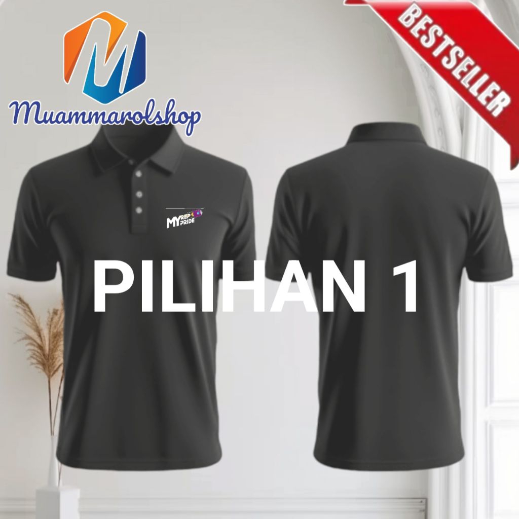 kaos polo  cotto myrepublic wifi terbaik full bordir