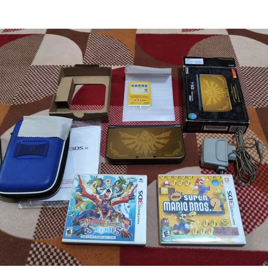 Nintendo New 3ds XL Hyrule Edition IPS Fullset super langka