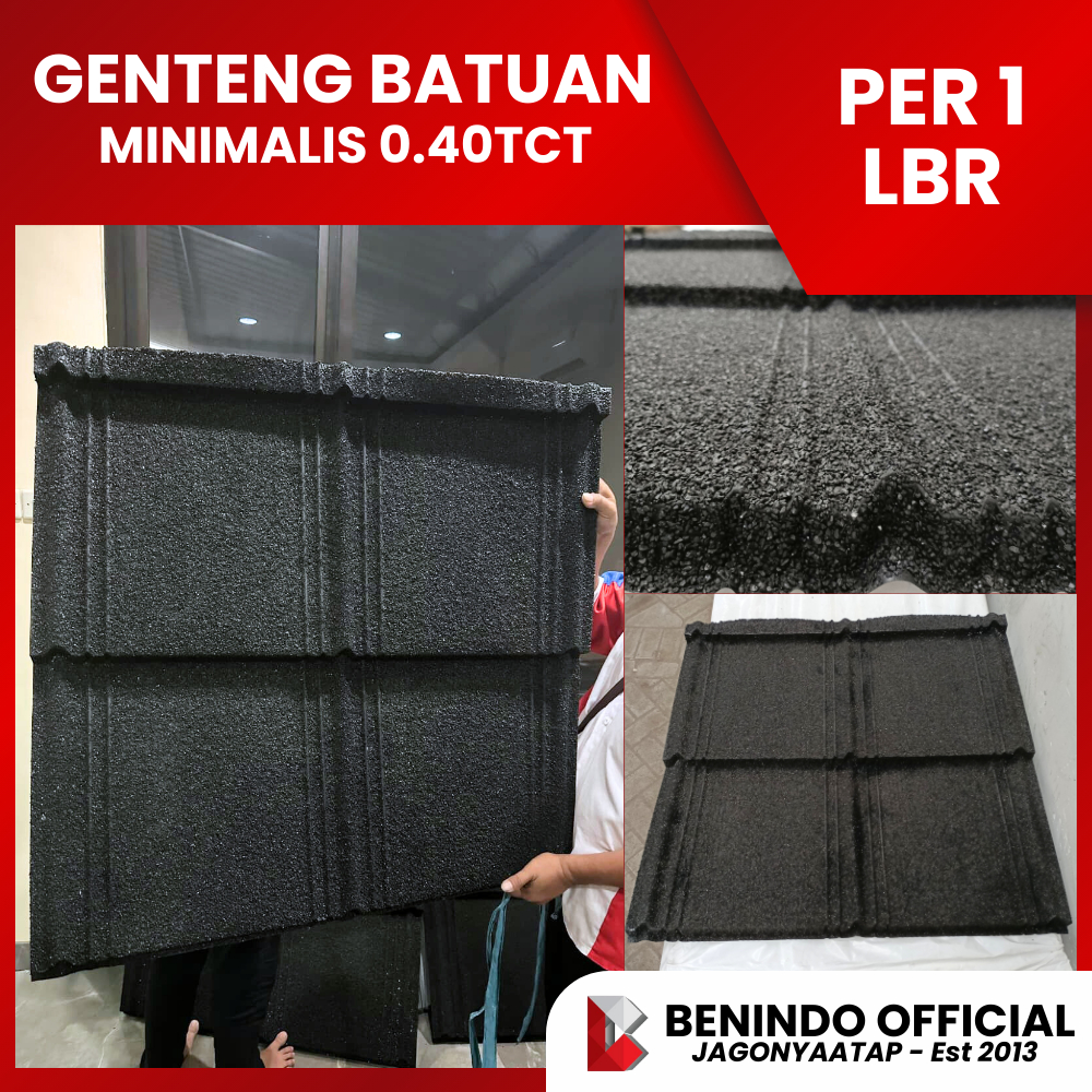NEW  KINGSTAR MINIMALIS - GENTENG MINIMALIS / GENTENG BATUAN / GENTENG PASIR ---- 86X84 , 0.40TCT - 