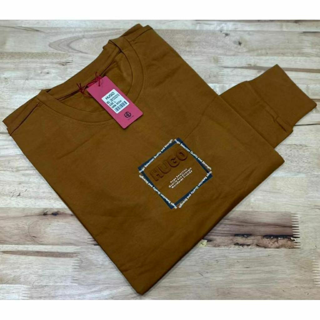 hugo lengan panjang /kaos oblong cowok