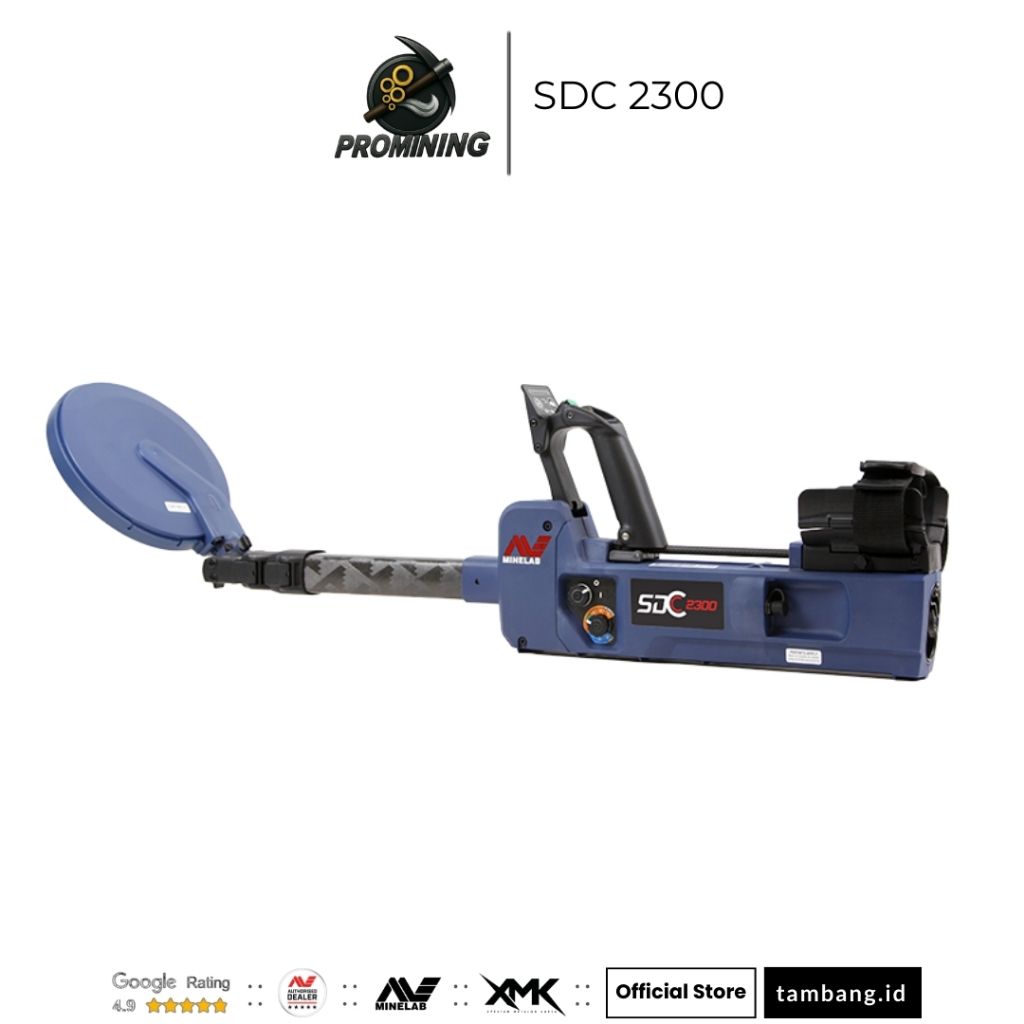 Minelab SDC 2300 Metal Detektor Emas dan Waterproof