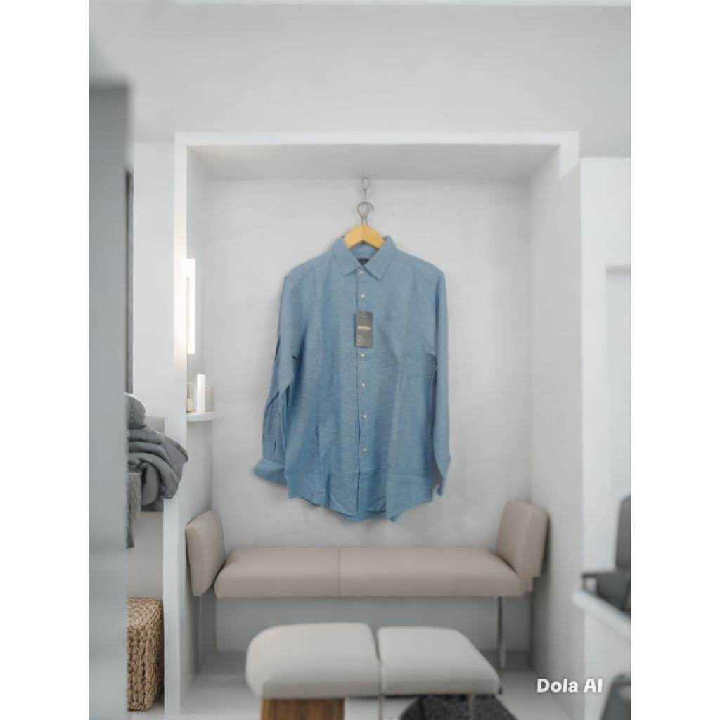 KEMEJA PRIA  DEWASA MODERN FIT FORMAL LENGAN PANJANG SCOTCH & CO